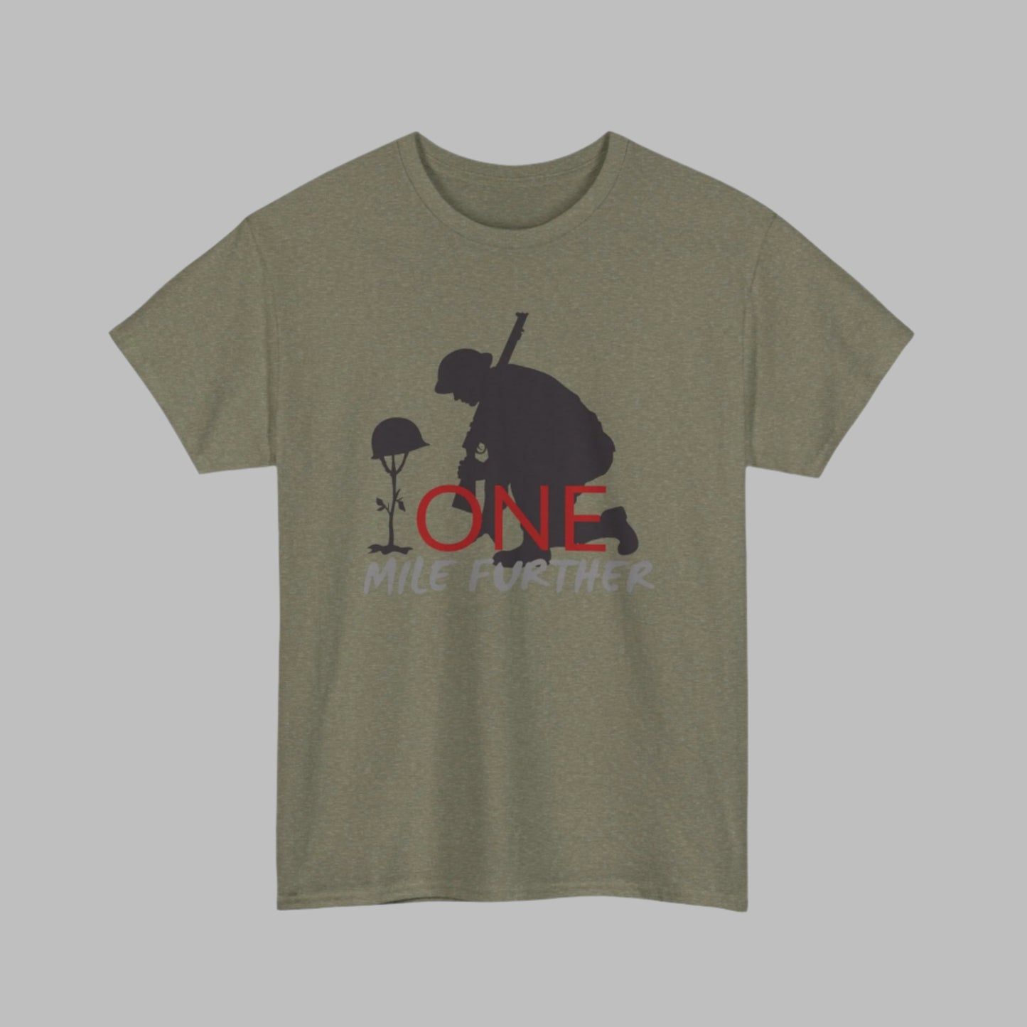 One Mile Further Soldier Tee - One Mile in His Strength