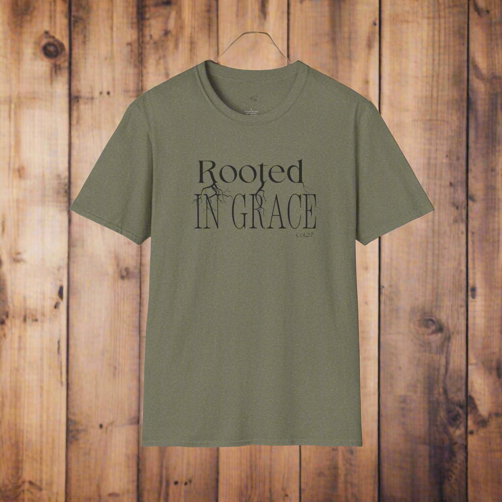Rooted in Grace Unisex Tee – Faith-Fueled Comfort for Everyday Wear