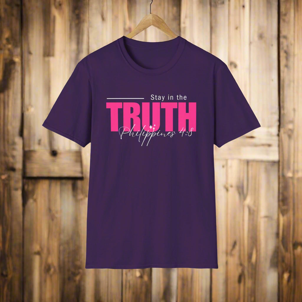 Pink Stay in the Truth - Softstyle Tee