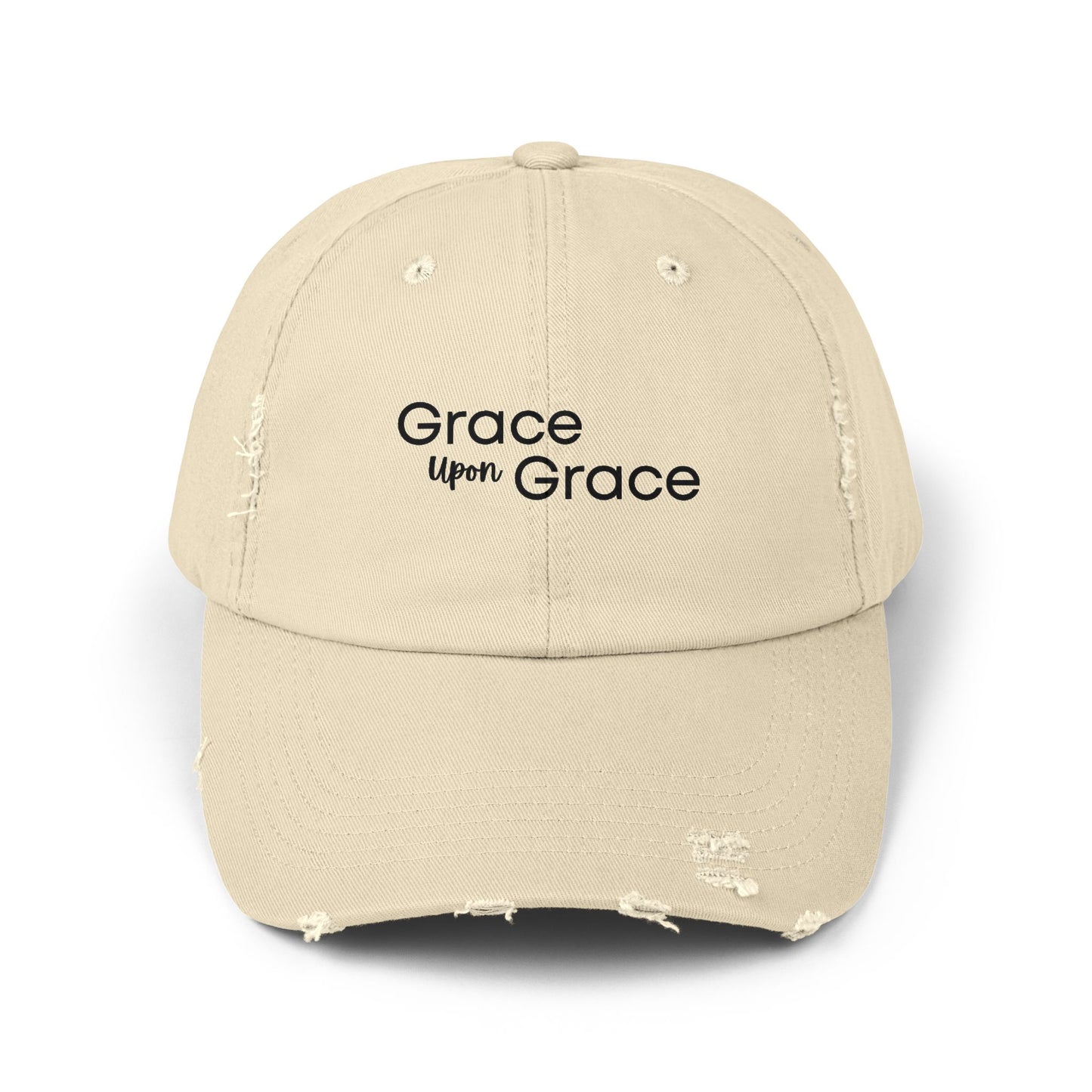 Grace Flow Distressed Cap – Vintage Faith-Inspired Everyday Hat