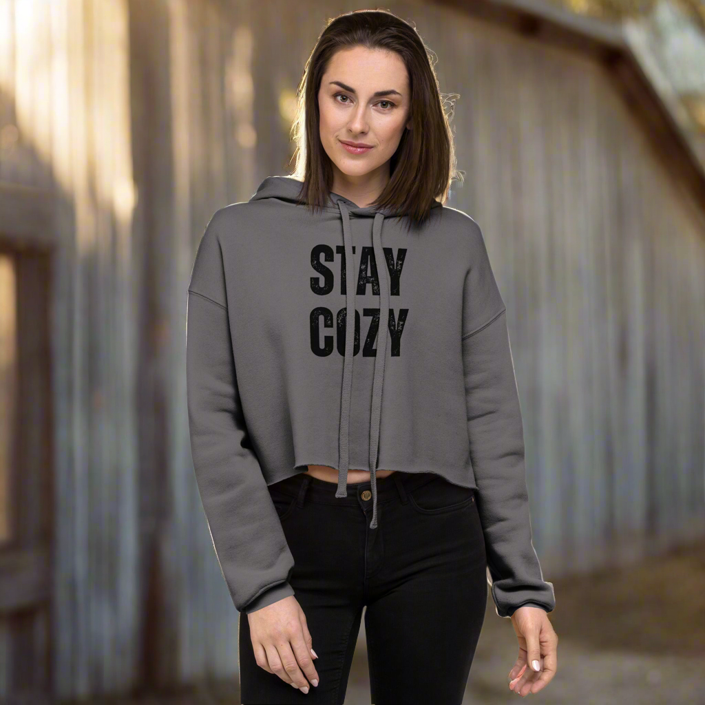 Campfire Comfort Crop – Cozy Western Girl