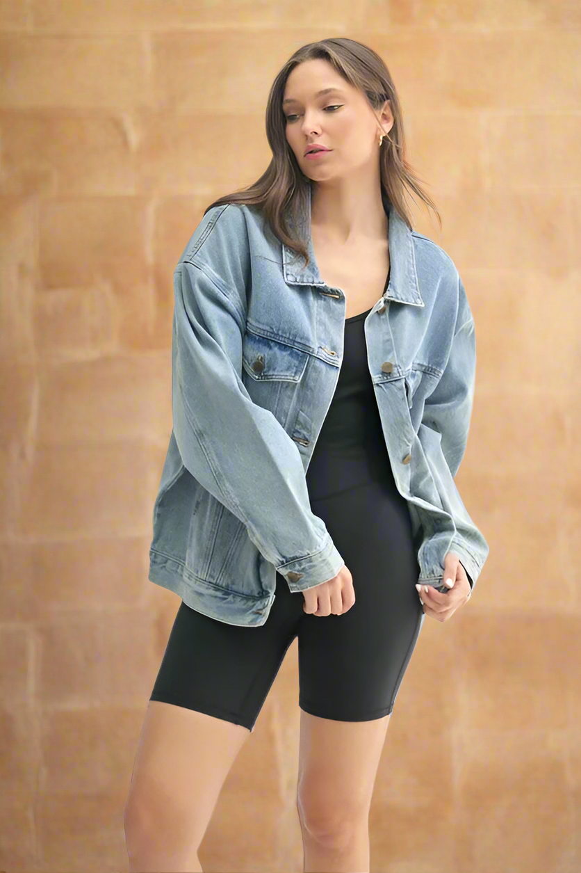 The Canyon Breeze – Boxy Denim Jacket