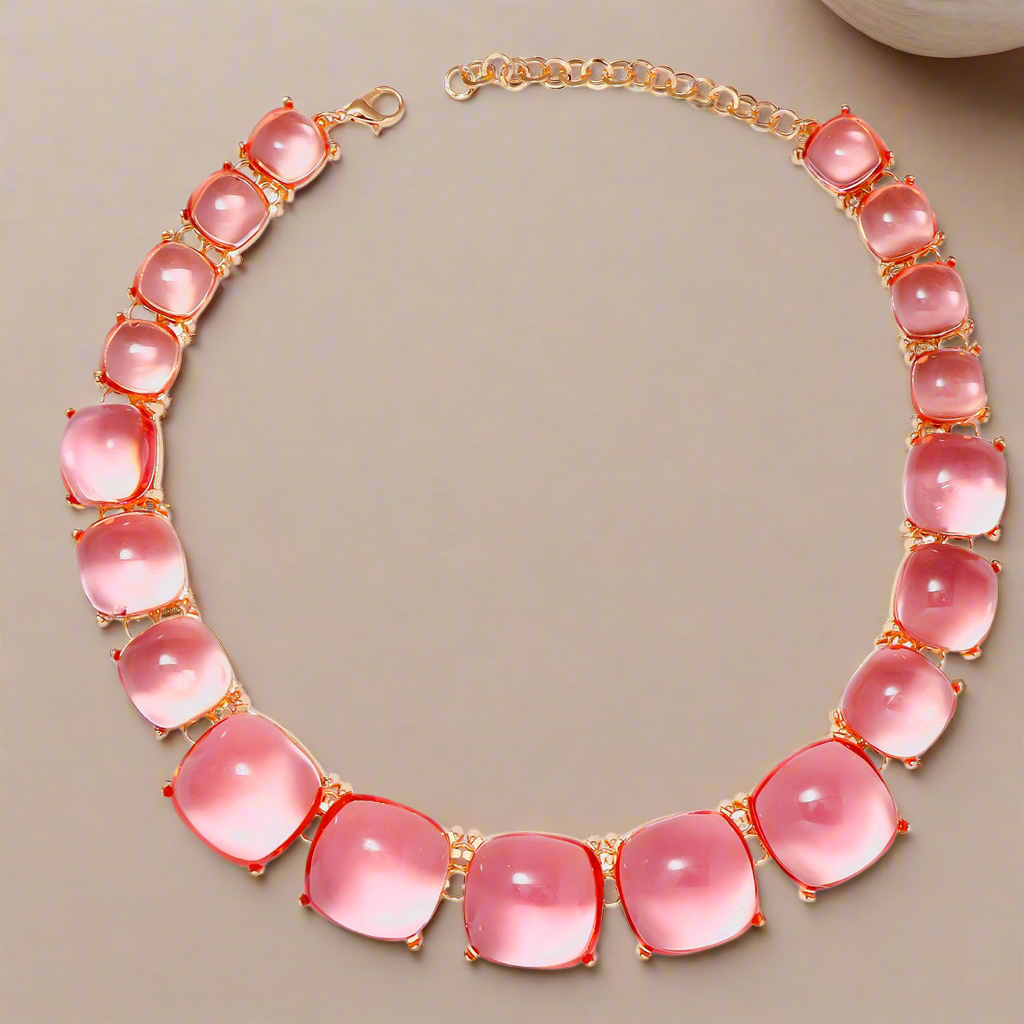 Sunset Rodeo Alloy & Rhinestone Necklace