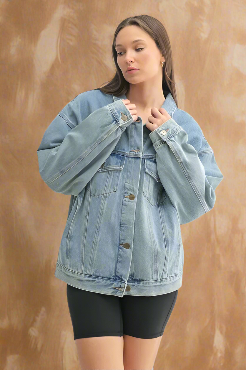 The Canyon Breeze – Boxy Denim Jacket
