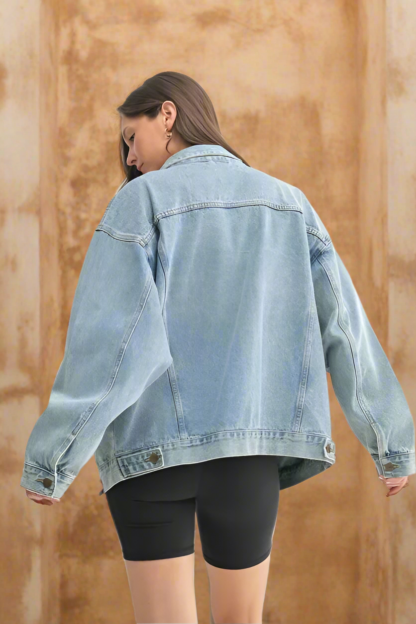 The Canyon Breeze – Boxy Denim Jacket