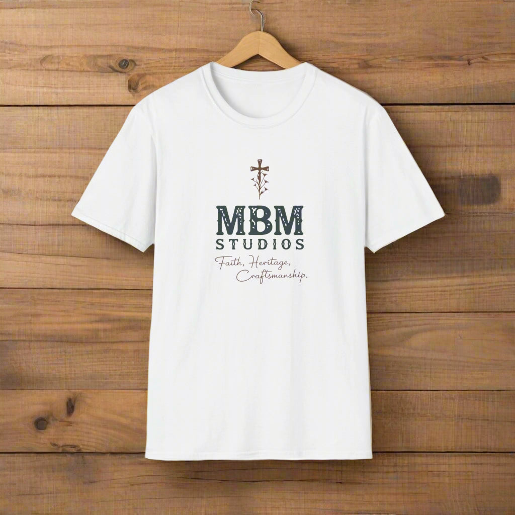 Faith, Heritage & Craftsmanship Tee – MBM Studios Signature Softstyle
