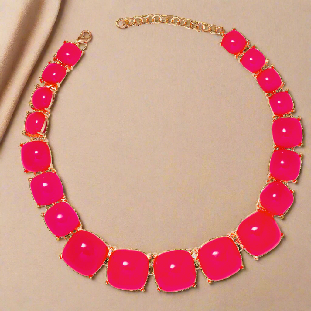 Sunset Rodeo Alloy & Rhinestone Necklace