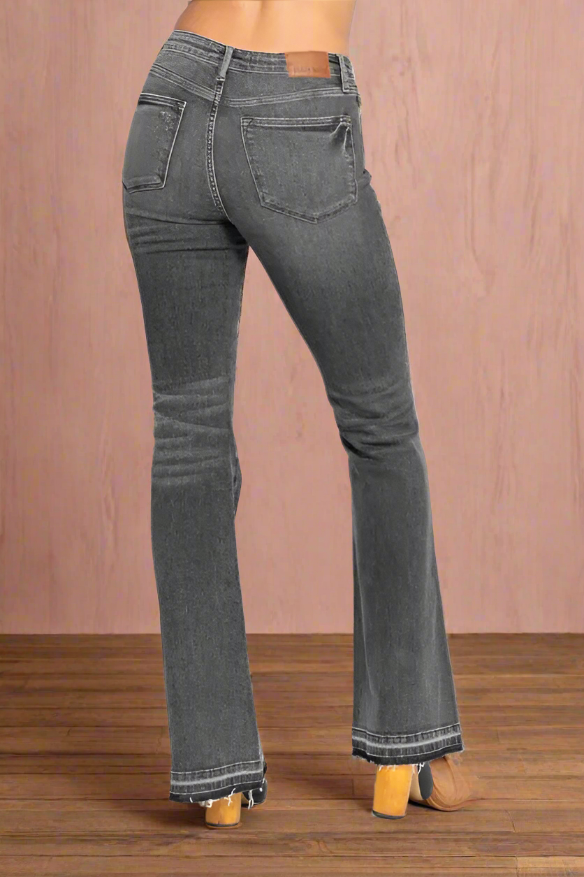 Judy Blue Midnight Revival – Washed Gray Flare Jeans