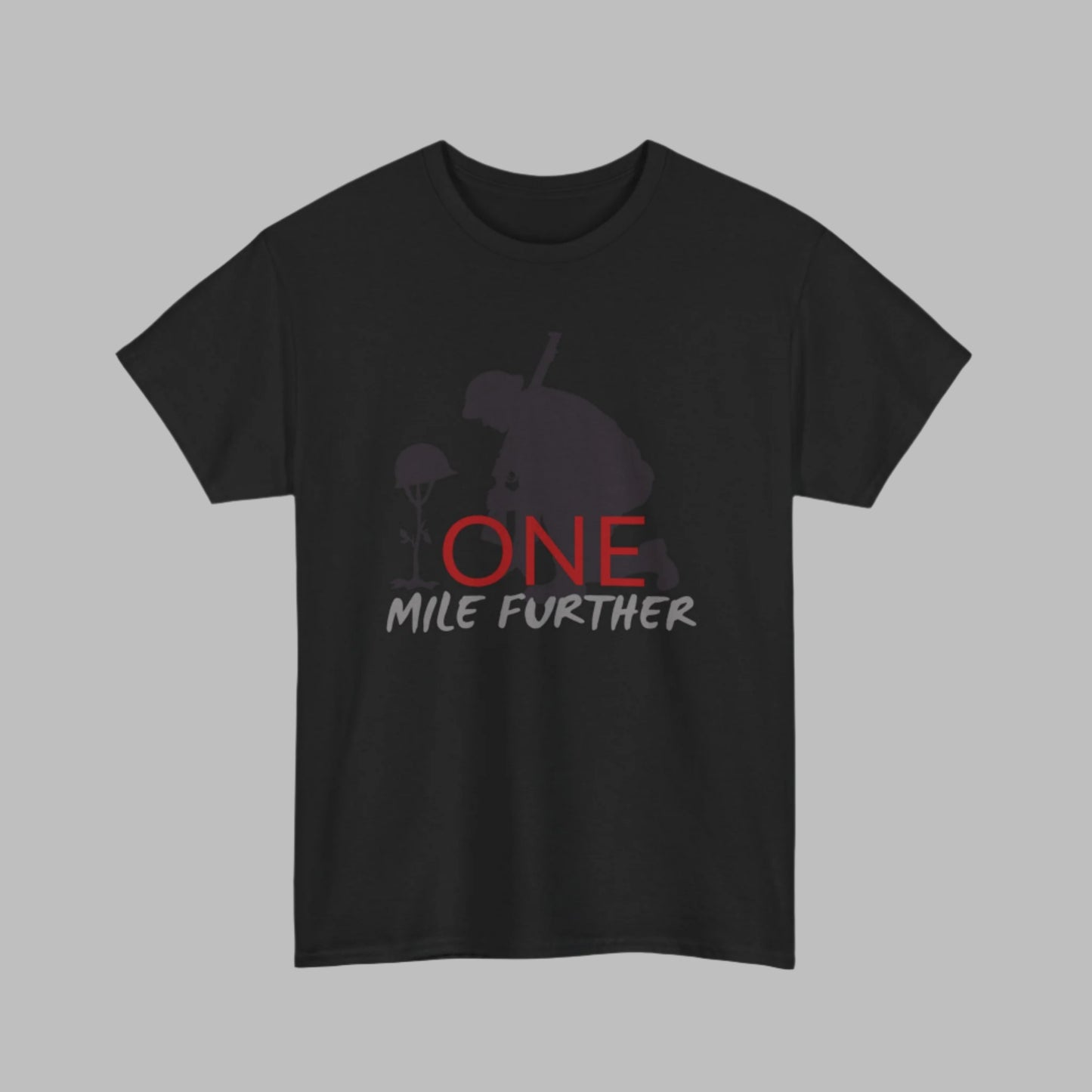 One Mile Further Soldier Tee - One Mile in His Strength