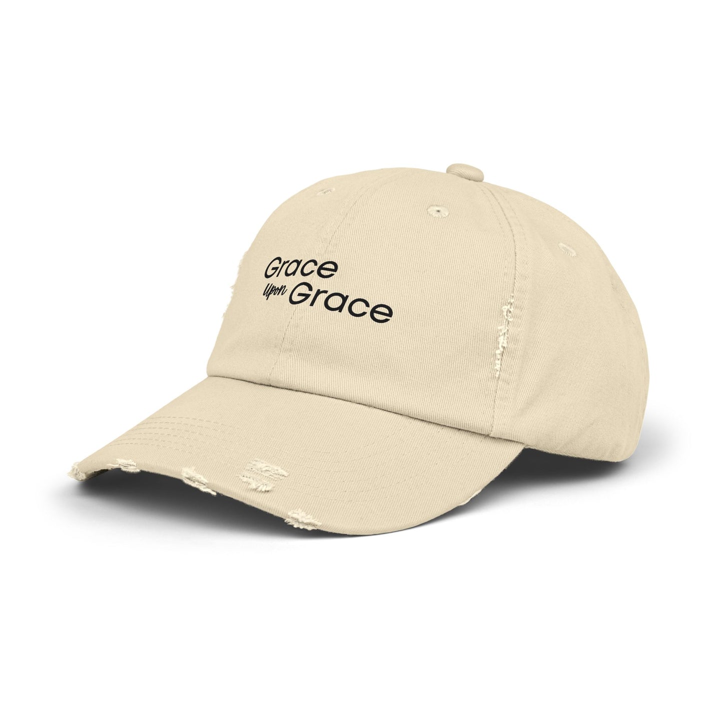 Grace Flow Distressed Cap – Vintage Faith-Inspired Everyday Hat