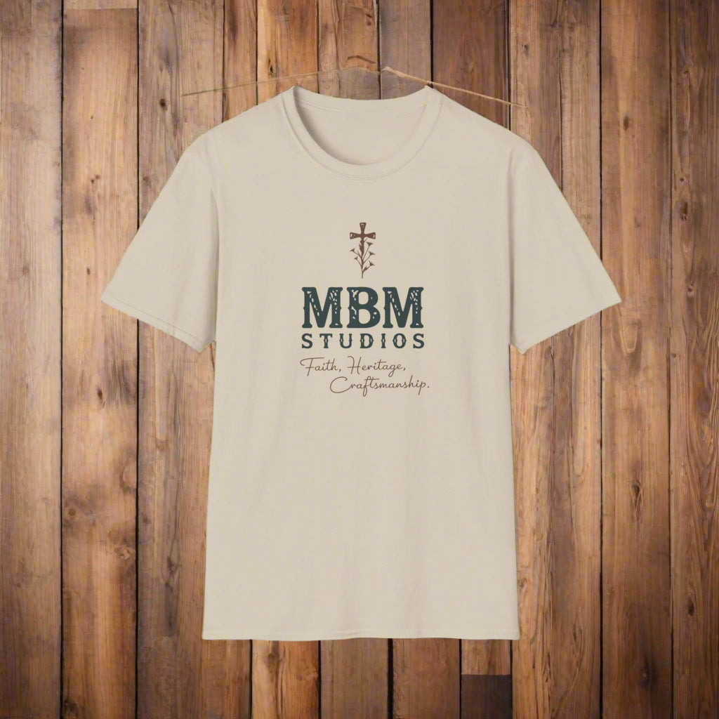 Faith, Heritage & Craftsmanship Tee – MBM Studios Signature Softstyle