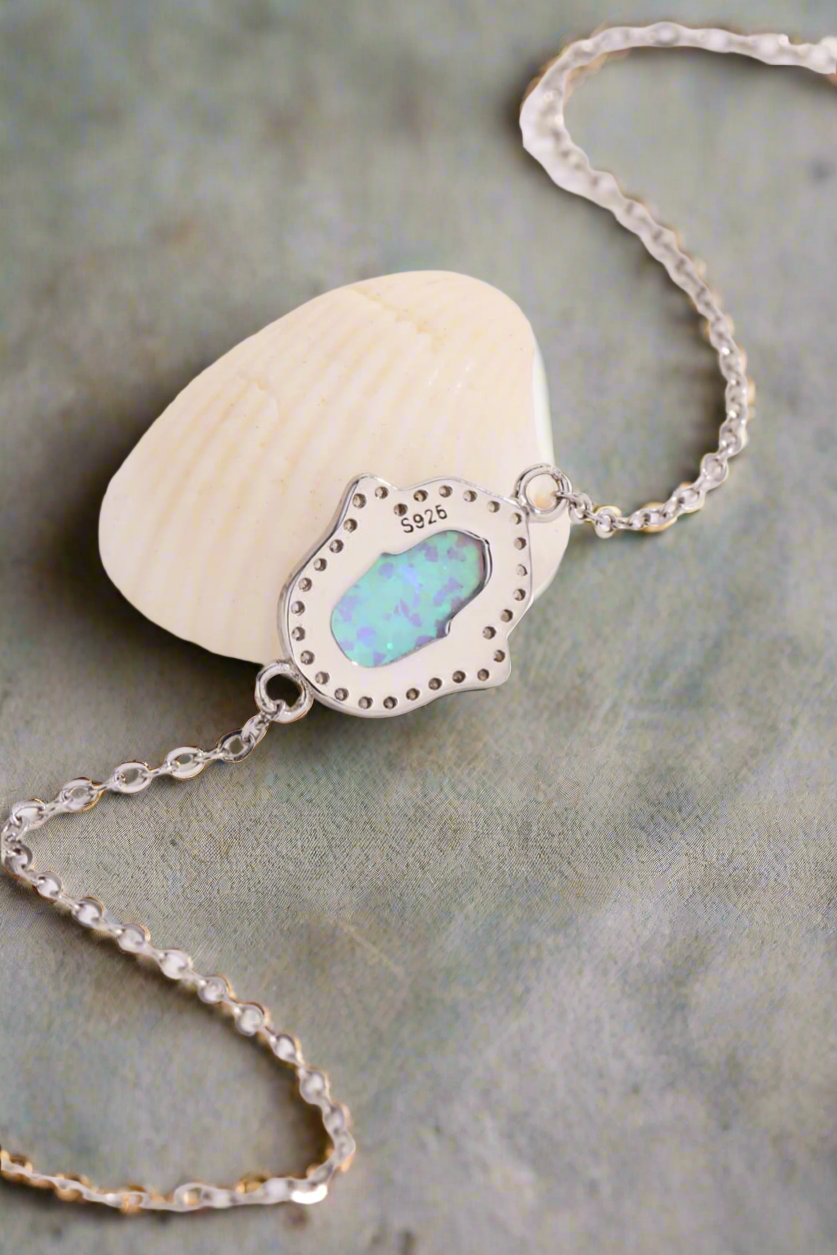 Blue Haven – .925 Sterling Silver Opal Bracelet