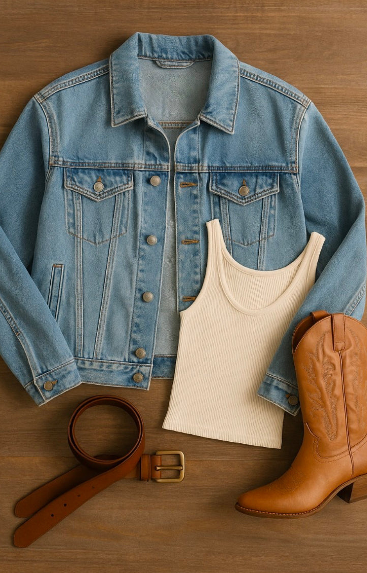 The Canyon Breeze – Boxy Denim Jacket