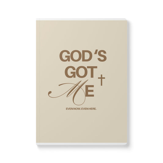 Inspirational Softcover Journal | Faithful Notetaking, Daily Reflection, Gift for Spiritual Growth, Motivational Writing, God’s Got Me