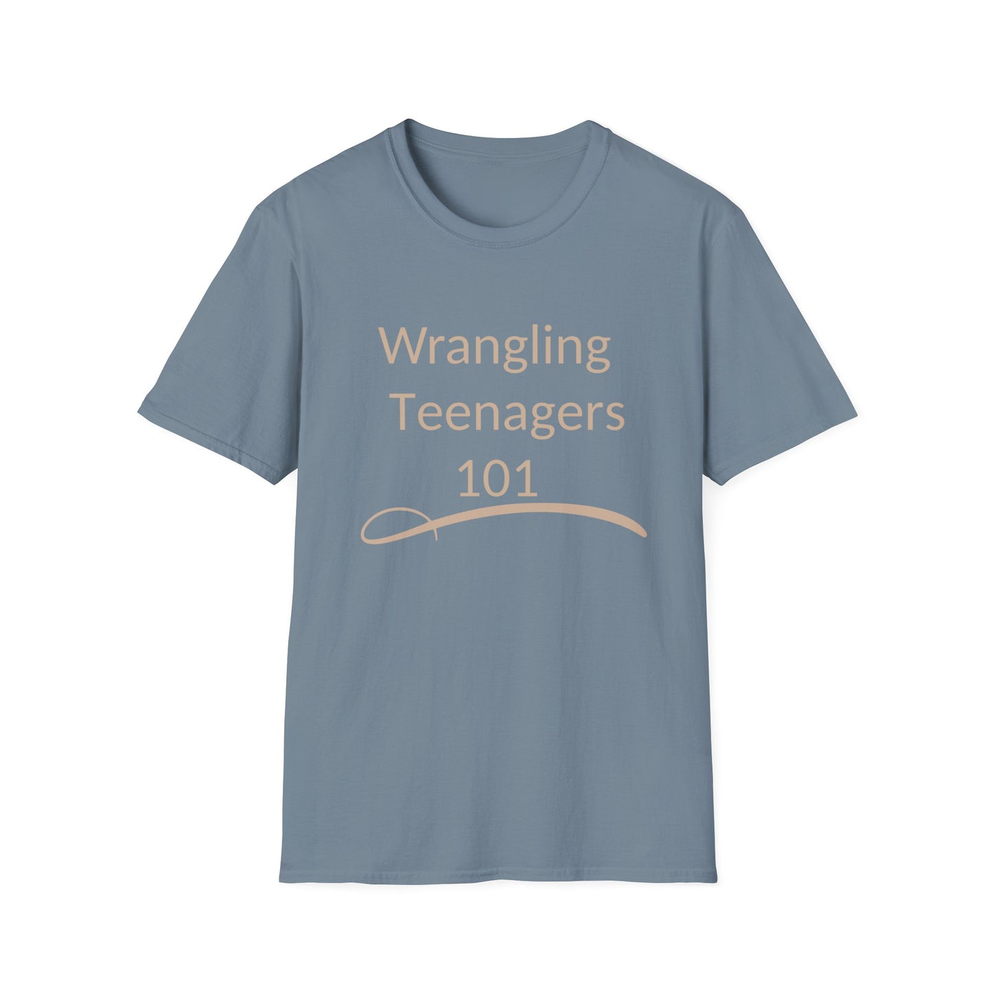 Wrangling Teenagers 101 Unisex T-Shirt, Parenting Humor Tee, Funny T-Shirt for Moms and Dads, Gift for Parents, Casual Wear