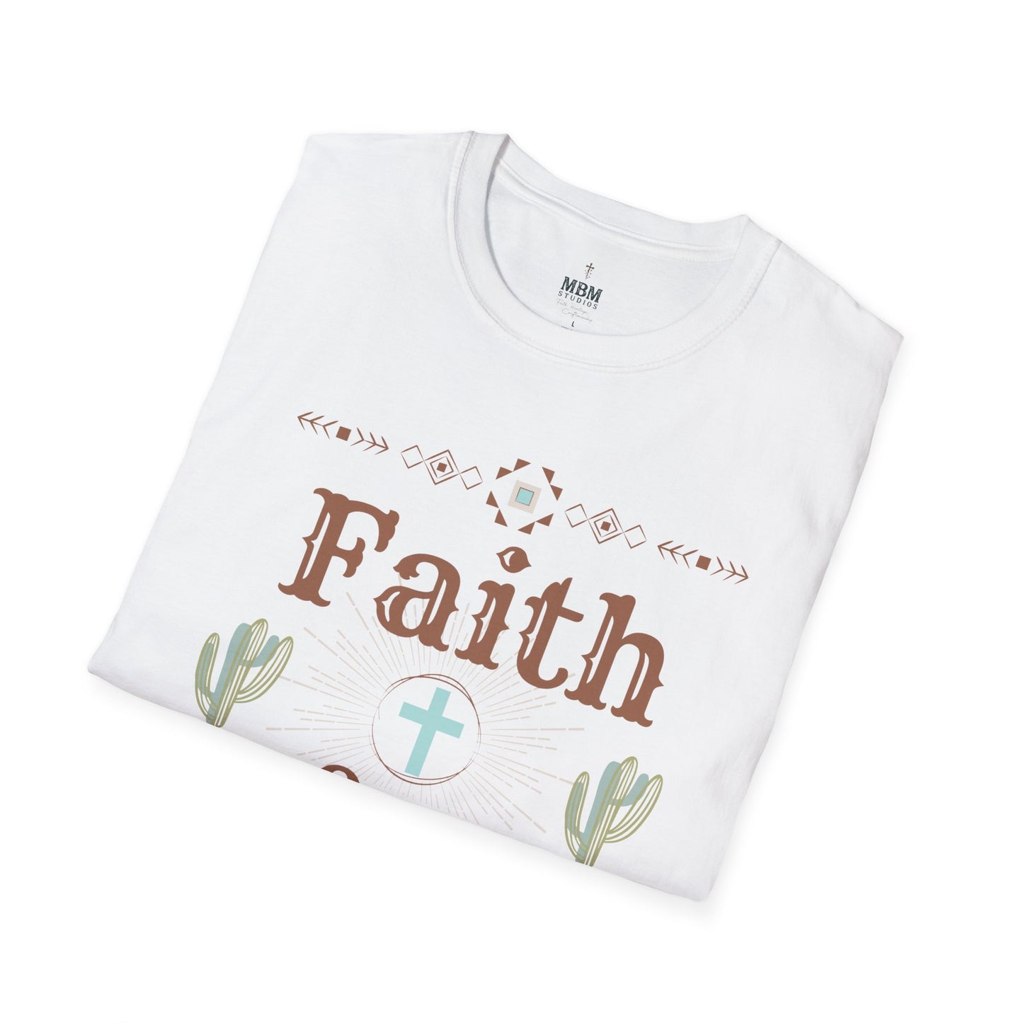 Aztec Faith Over Fear Tee – Western Boho Graphic T-Shirt