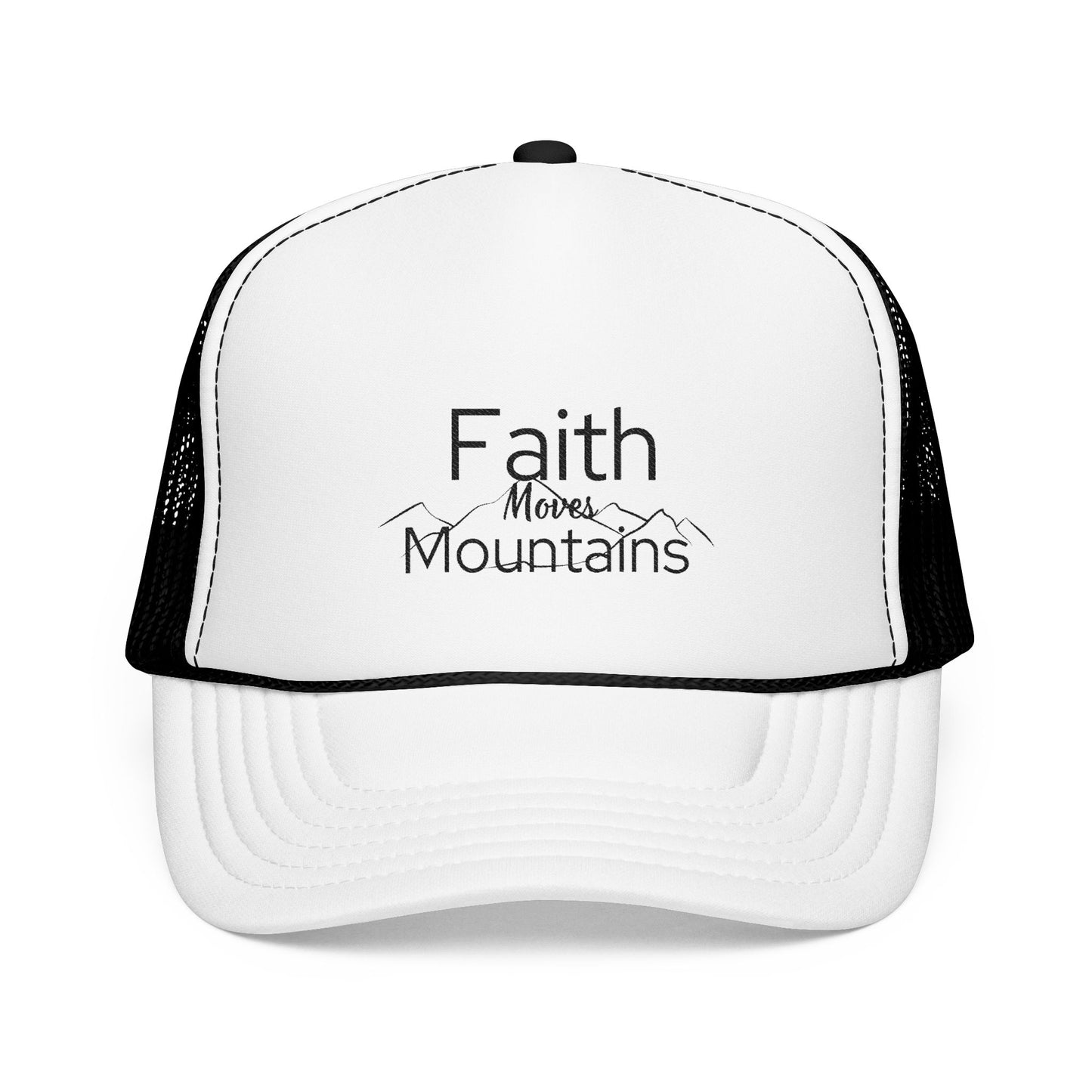 Faith Moves Mountains Trucker Hat – Inspirational Christian Cap for Outdoor Adventures & Everyday Wear