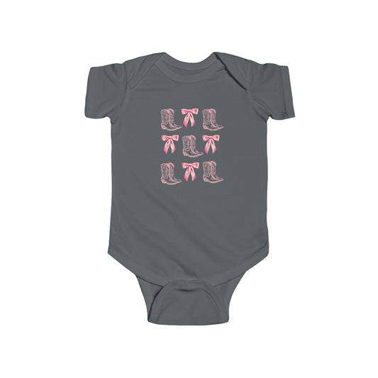 Boots and Bows - Infant Fine Jersey Bodysuit