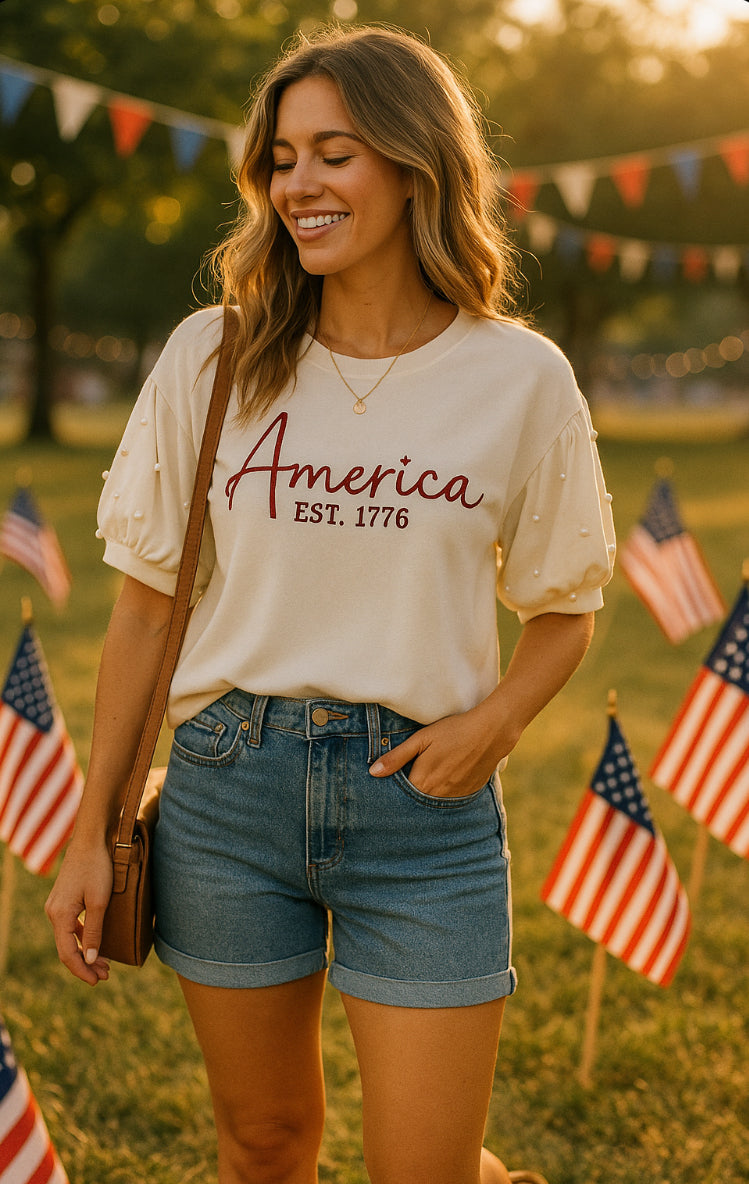 America 1776 Pearl Tee – Heritage Edition