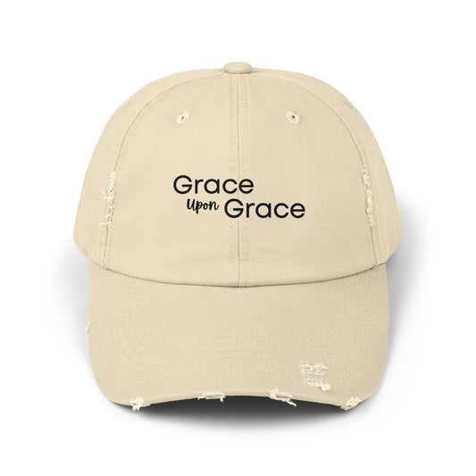 Grace Flow Distressed Cap – Vintage Faith-Inspired Everyday Hat