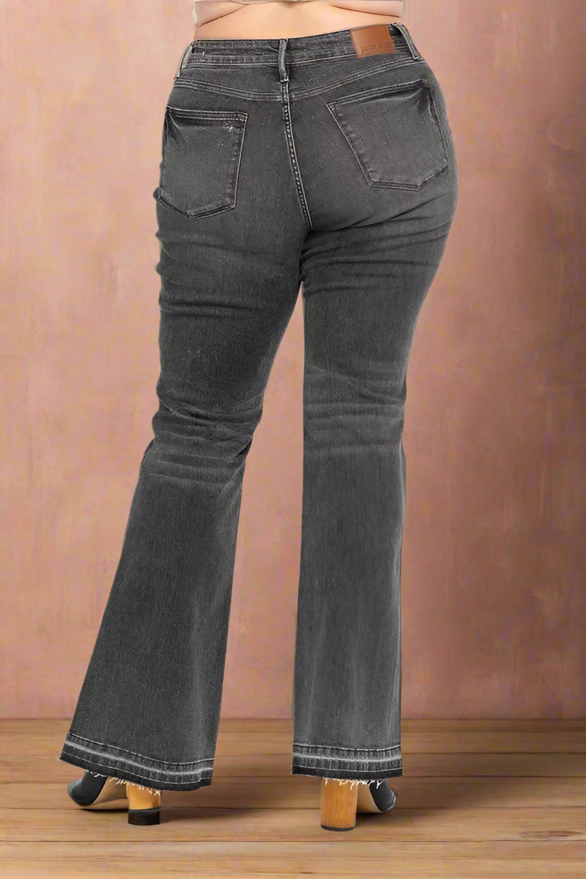 Judy Blue Midnight Revival – Washed Gray Flare Jeans