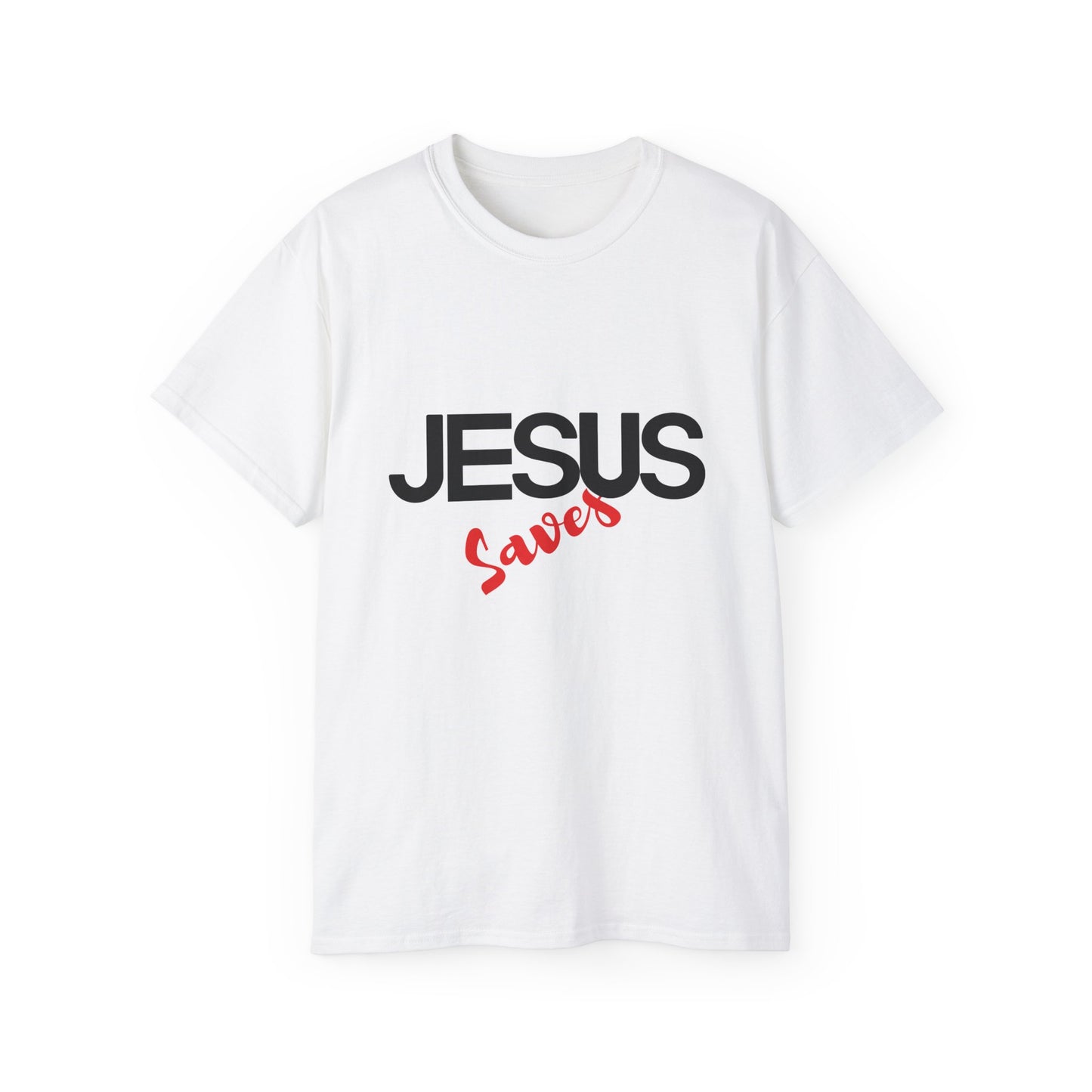 Jesus Saves – Everyday Faith Cotton Tee