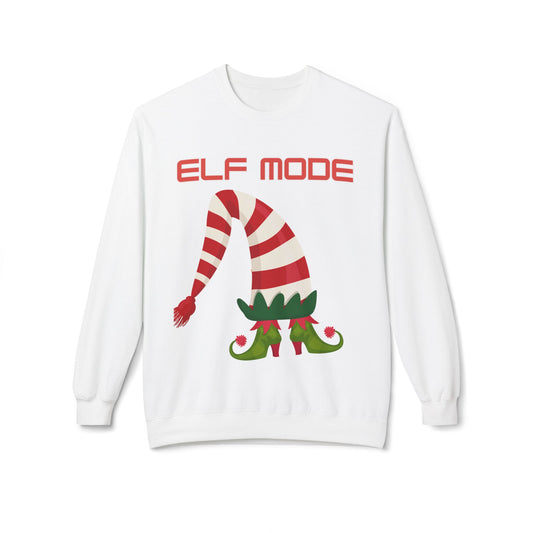 Elf Mode - Fleece Crewneck Sweatshirt