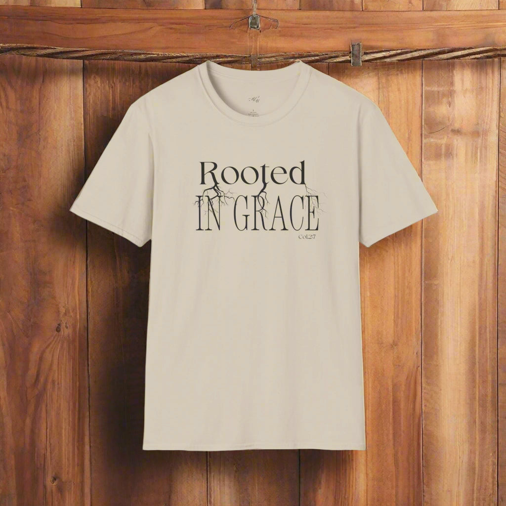 Rooted in Grace Unisex Tee – Faith-Fueled Comfort for Everyday Wear