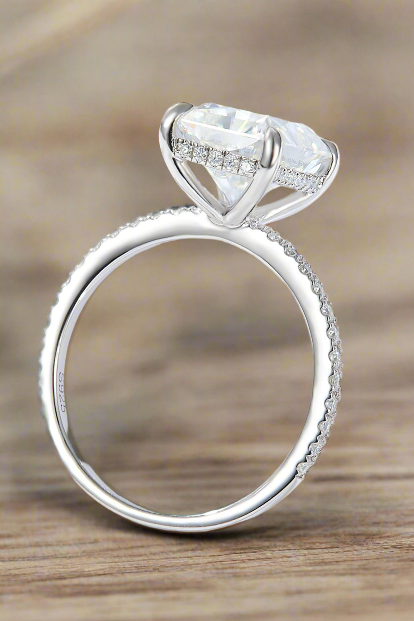 Radiant Promise – 4ct Moissanite Ring