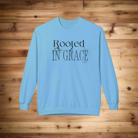 Rooted in Grace Sweatshirt – Christian Crewneck for Faith, Comfort & Everyday Style