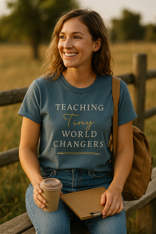 Teaching Tomorrow Tee – Faith-Inspired Comfort for World Changers