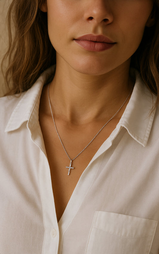 Faith in Silver – Minimal Cross Necklace
925 Sterling Silver
