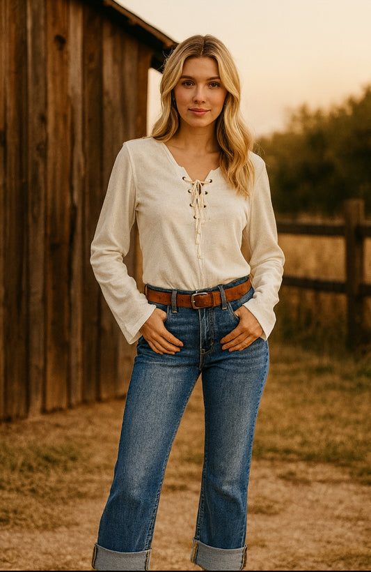 RISEN Full Size Mid Rise Crop Straight Cuffed Jeans Plus Size