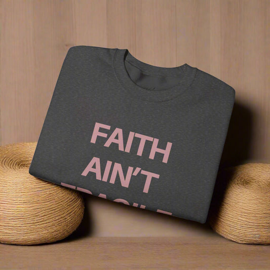 Faith Ain’t Fragile Essentials Bundle – Sweatshirt, Journal & Candle | Inspirational Gift Set