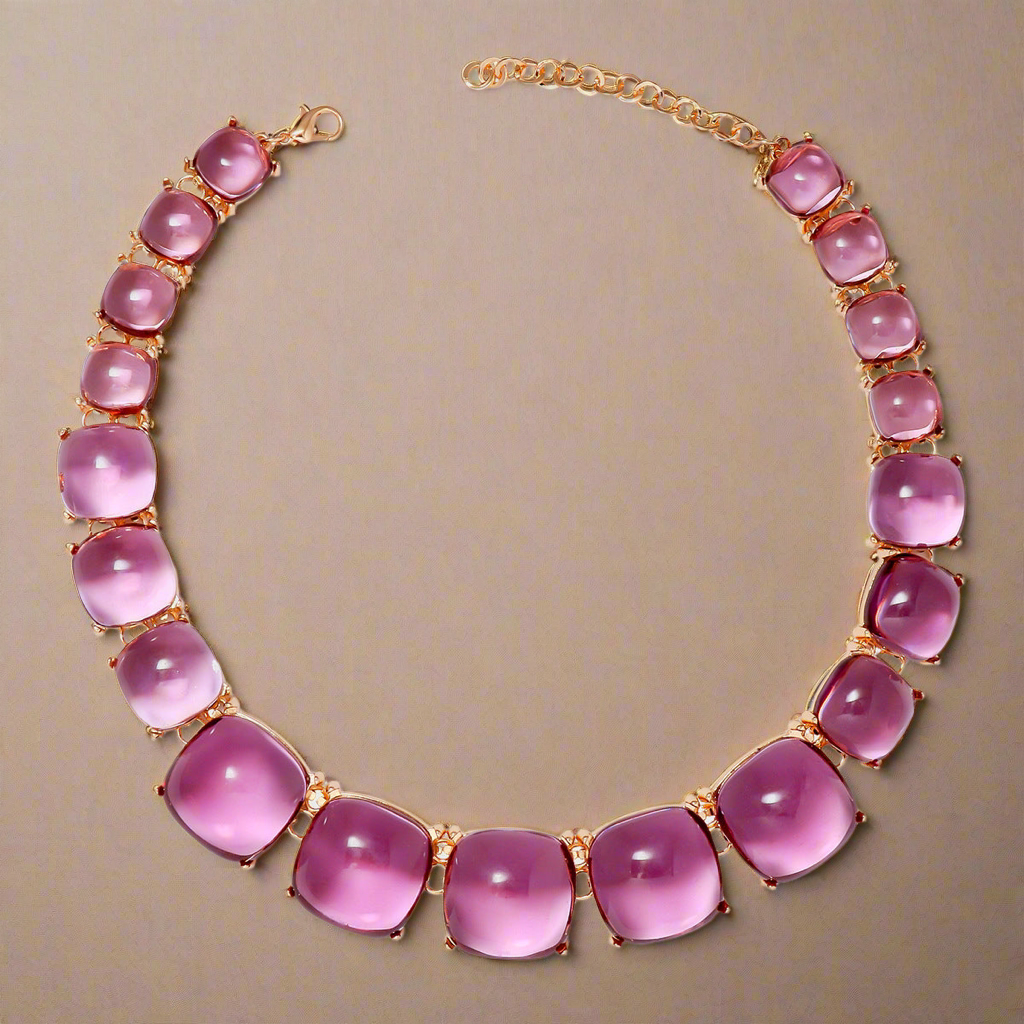 Sunset Rodeo Alloy & Rhinestone Necklace