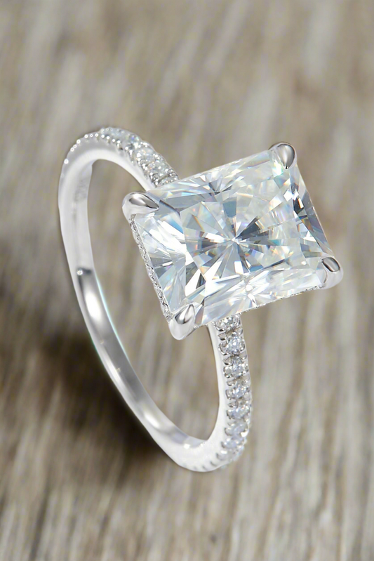 Radiant Promise – 4ct Moissanite Ring