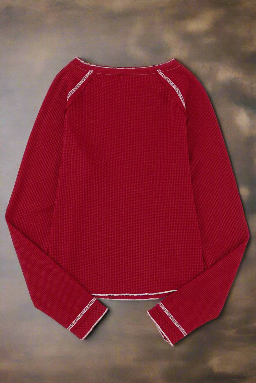 Football Round Neck Long Sleeve Sweatshirt